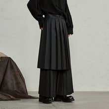 Load image into Gallery viewer, Detachable Samurai Wide Leg Pleated Culottes
