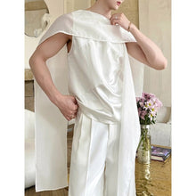 Load image into Gallery viewer, Loose-fitting Sleeveless Top with Ribbon-tie Detailing
