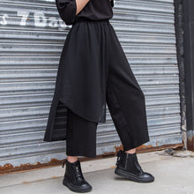 Load image into Gallery viewer, Patchwork Asymmetric Pants Skirt
