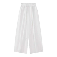 Load image into Gallery viewer, Women's High-waisted Pleated Belted Wide-leg Casual Trousers

