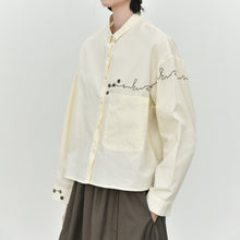 Load image into Gallery viewer, Women's Line Embroidered Collared Shirt
