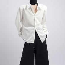 Load image into Gallery viewer, Sequined Casual Loose Peak Collar Shirt
