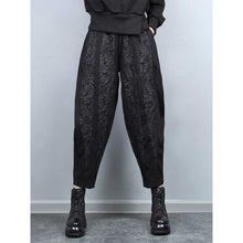 Load image into Gallery viewer, Vintage Jacquard Patchwork Cropped Trousers
