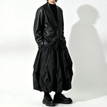 Load image into Gallery viewer, Japanese Loose PU Leather Blazer Jacket
