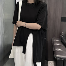 Load image into Gallery viewer, Loose Irregular Slit T-shirt
