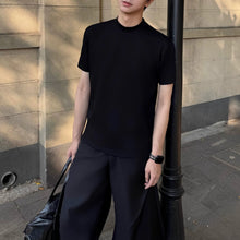 Load image into Gallery viewer, Solid Color Shoulder Pad Slim Fit T-shirt

