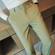 Load image into Gallery viewer, Casual Slim-fit Drape Suit Trousers
