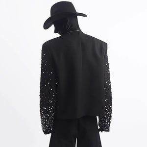 Diamond-studded Pearl Jacket