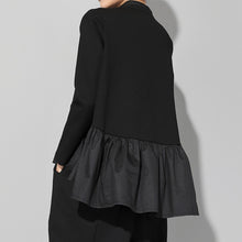Load image into Gallery viewer, Long-sleeved Patchwork Slim-fitting Babydoll Shirt
