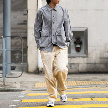 Load image into Gallery viewer, 50D Seersucker Special Dyed Round Hem Shirt Jacket
