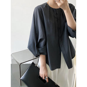 Casual Balloon Sleeve Shirt