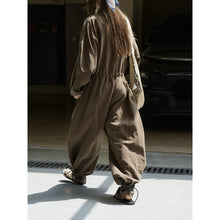 Load image into Gallery viewer, Women's Casual Tencel Wide-Leg Elastic Waist Jumpsuit
