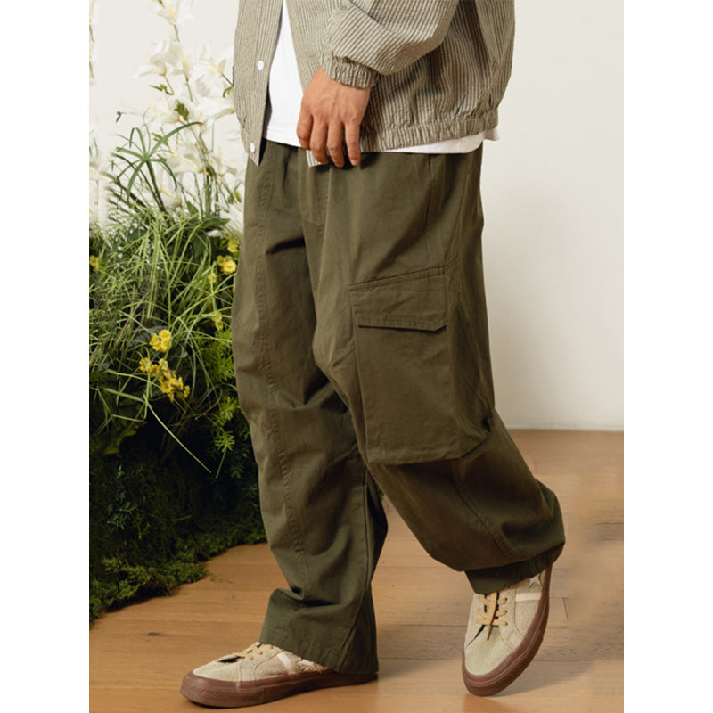 Loose Straight Cargo Casual Pants