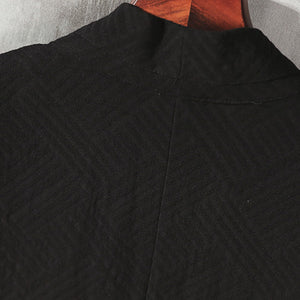Printed Zen Cloak Linen Cape Coat