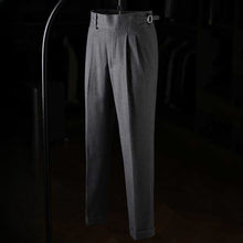 Load image into Gallery viewer, Italian Casual Paris Buckle Straight Business Trousers

