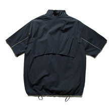 Load image into Gallery viewer, Japanese Streetwear Casual Half-zip Short Sleeve Shirt
