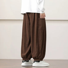 Load image into Gallery viewer, Corduroy Side Pocket Loose Wide-leg Casual Pants
