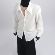 Load image into Gallery viewer, Sequined Casual Loose Peak Collar Shirt
