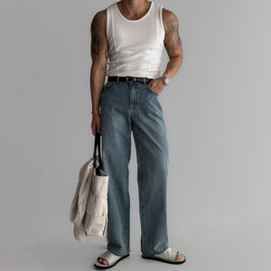 American Vertical Striped Slim Fit Knitted Vest