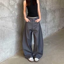 Load image into Gallery viewer, Vintage Draped Black Scimitar Suit Pants
