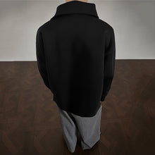 Load image into Gallery viewer, Asymmetrical Button-down Collar Windproof Sweatshirt
