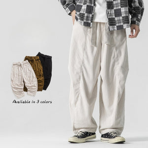 Corduroy Loose Wide-leg Pants