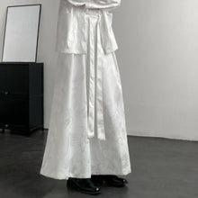 Load image into Gallery viewer, Dark Dragon Pattern Loose-fitting Hanfu Taoist Robe Cardigan Culottes
