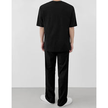 Load image into Gallery viewer, Loose Solid Color Slit Hem T-shirt
