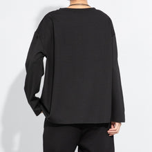 Load image into Gallery viewer, Crew Neck Loose Patchwork Casual Shirt
