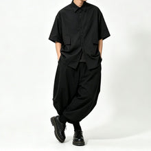 Load image into Gallery viewer, Japanese High-waist Drawstring Loose Lantern Pants

