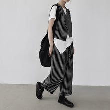 Load image into Gallery viewer, Women's Striped Elastic-Waist Casual Pants
