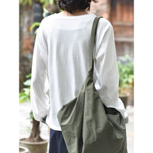 Load image into Gallery viewer, Women's Japanese Loose Graphic Striped Patchwork Crewneck T-shirt
