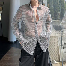 Load image into Gallery viewer, Thin Mesh Cutout Long Sleeve Shirt
