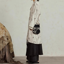 Load image into Gallery viewer, Textured Ink-dyed Mid-length Coat
