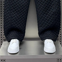 Load image into Gallery viewer, Diamond-patterned Casual Loose Straight Wide-leg Pants
