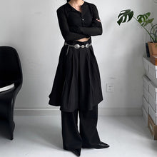 Load image into Gallery viewer, Fake Two-piece Loose Drape Pleated Skirt Pants
