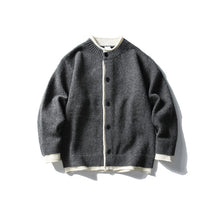 Load image into Gallery viewer, Japanese Faux Two-piece Loose Casual Knit Cardigan
