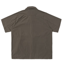 Load image into Gallery viewer, Multi-pocket Loose Two-way Zip Collar T-shirt
