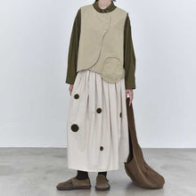 Load image into Gallery viewer, Japanese Retro Patchwork Pocket Vest
