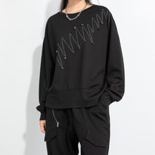 Load image into Gallery viewer, Loose Crew Neck 3D Decorative T-shirt
