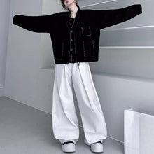 Load image into Gallery viewer, V-neck Loose-fitting Knitted Cardigan
