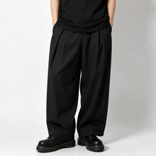 Load image into Gallery viewer, High-Waisted Loose-Fit Straight-Leg Pants
