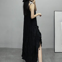 Load image into Gallery viewer, Pleated V-neck Suspender Dress Bottoming Dress
