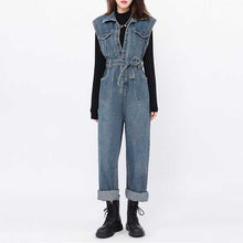 Load image into Gallery viewer, Vintage Sleeveless Cargo Jumpsuit
