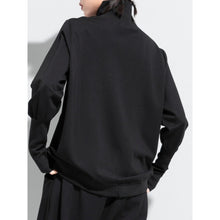 Load image into Gallery viewer, Women's Turtleneck Asymmetrical Wrap Front Paneled Long Sleeve T-shirt
