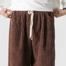 Load image into Gallery viewer, Retro Casual Corduroy Straight Leg Pants
