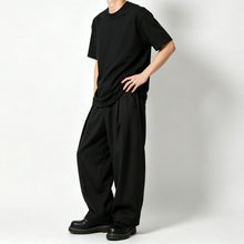 Load image into Gallery viewer, High-Waisted Loose-Fit Straight-Leg Pants
