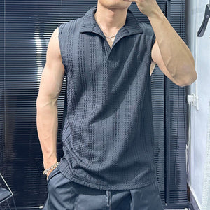Loose Lapel Casual V-Neck Sleeveless Vest