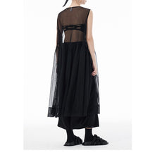 Load image into Gallery viewer, Sleeveless Mesh Sheer Loose Flowy Dress
