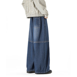 Raw-edge American Harem Straight Pants